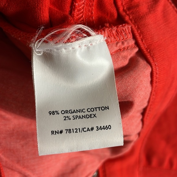 Eileen Fisher Red/Orange Skinny Jeans- 10 - Picture 7 of 10